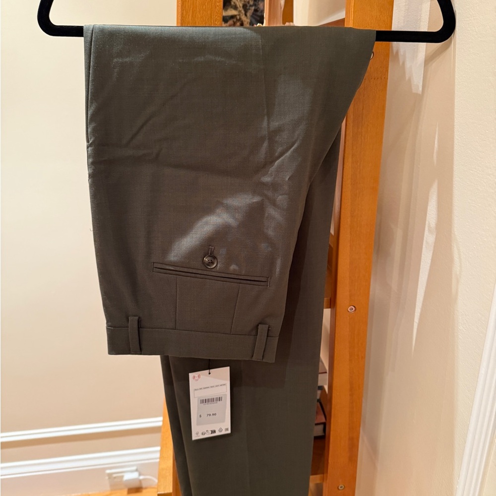 Men's Green Suit Pants